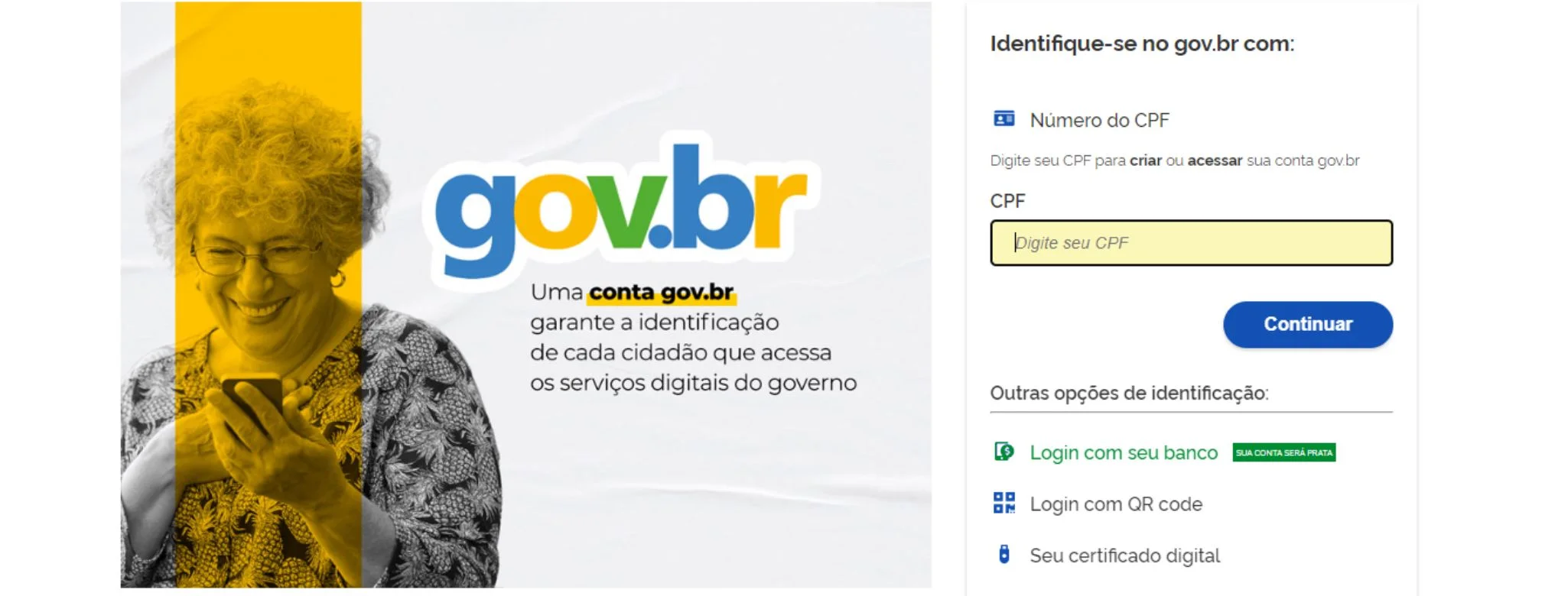 foto do portal pra quem não sabe o que é gov br identificar o site correto