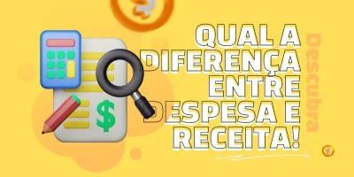 Qual é a diferença entre receita e despesa?