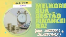 Um guia SIMPLES para melhorar sua gestão financeira!