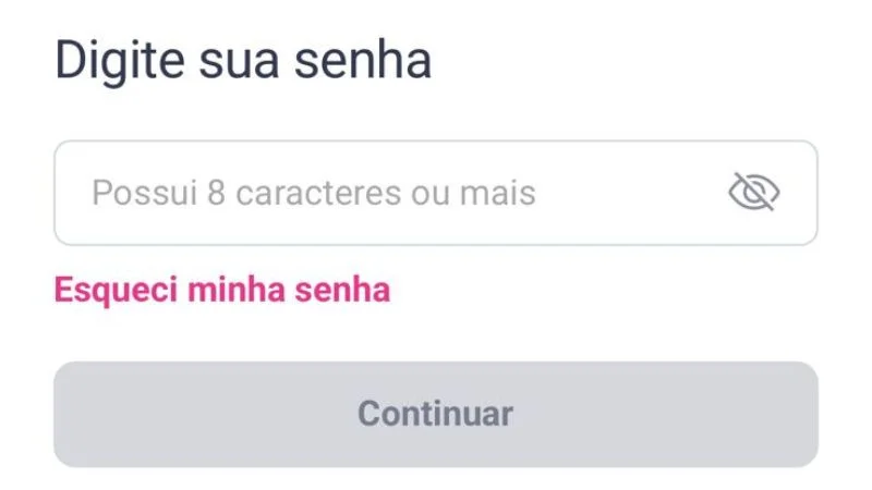 Tela para digitar a senha no Serasa antes de acessar o relatório de consultas ao CPF.